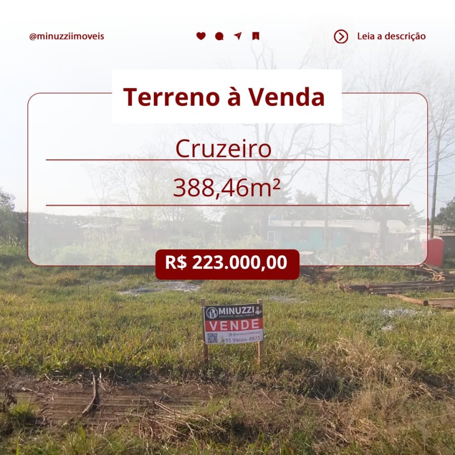 Terreno à Venda- Cruzeiro (Próximo Mosteiro)