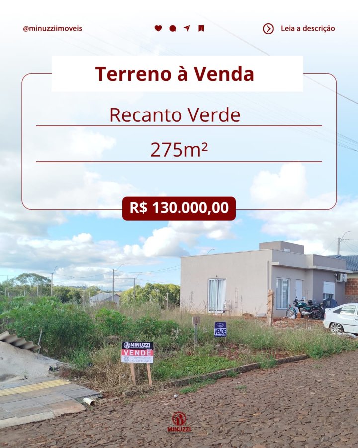 Terreno à Venda- Recanto Verde