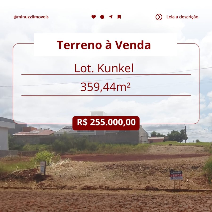 Terreno à Venda- Kunkel