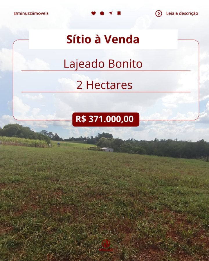 Área à Venda - Lajeado Bonito