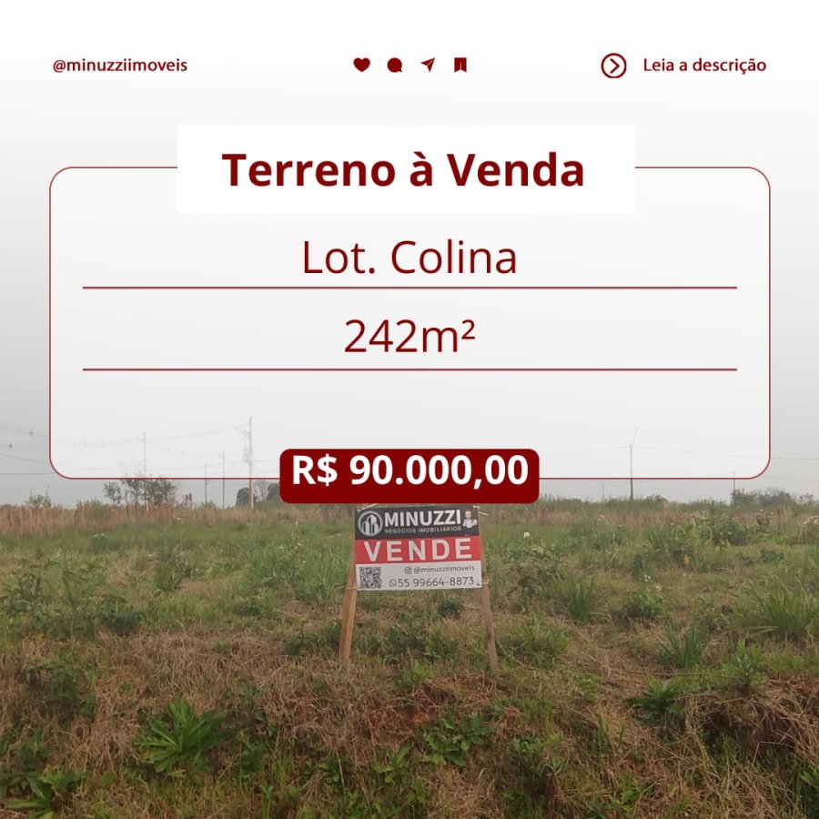 Terreno à Venda - Colina