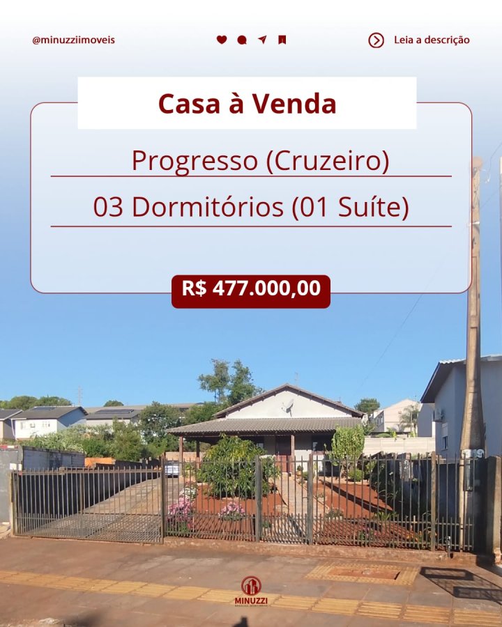 Casa à Venda - Progresso (Cruzeiro)