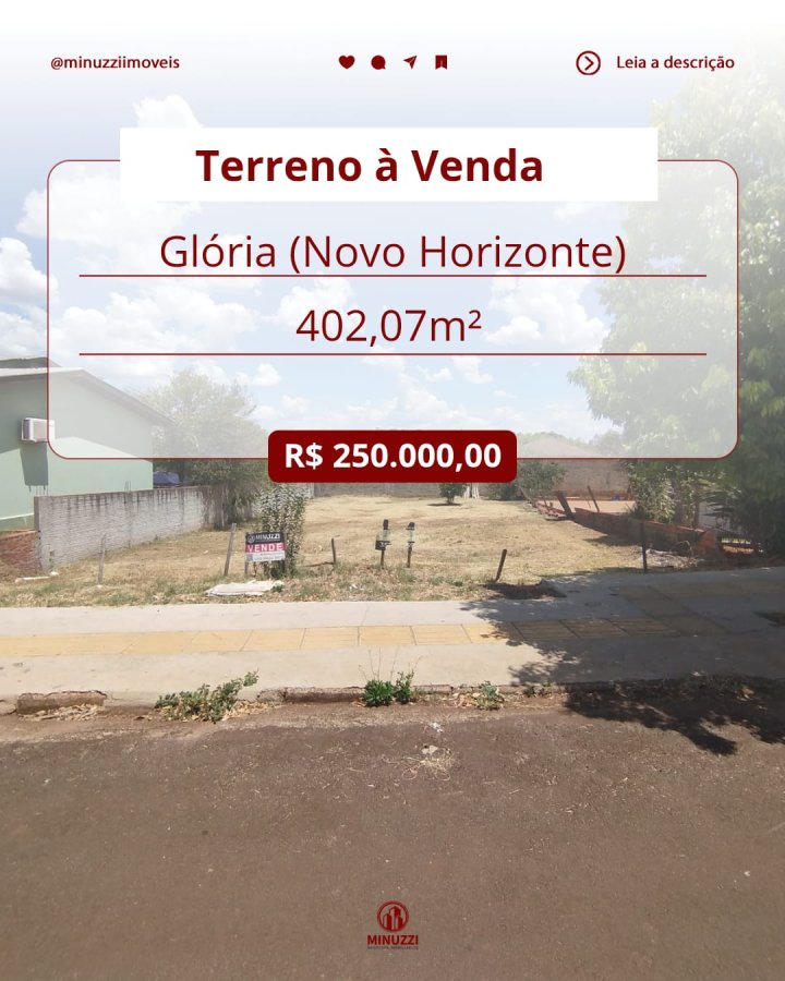 Terreno à Venda - Novo Horizonte (Glória)