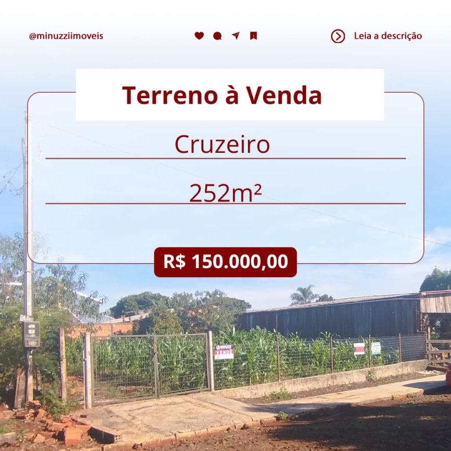 Terreno à Venda - Cruzeiro