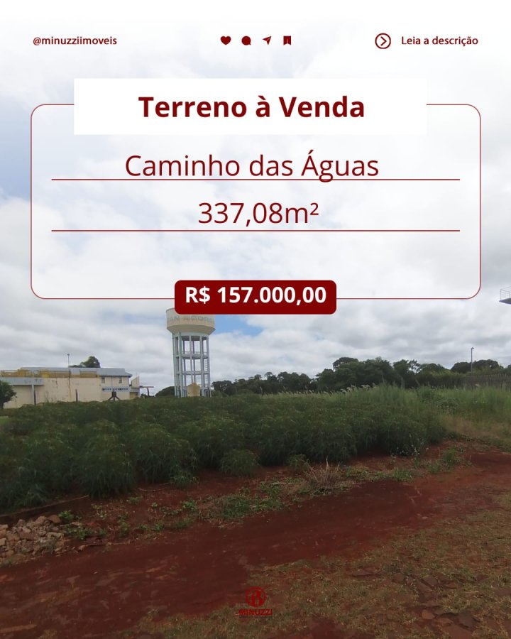 Terreno à Venda - Caminho das Águas (Cruzeiro)