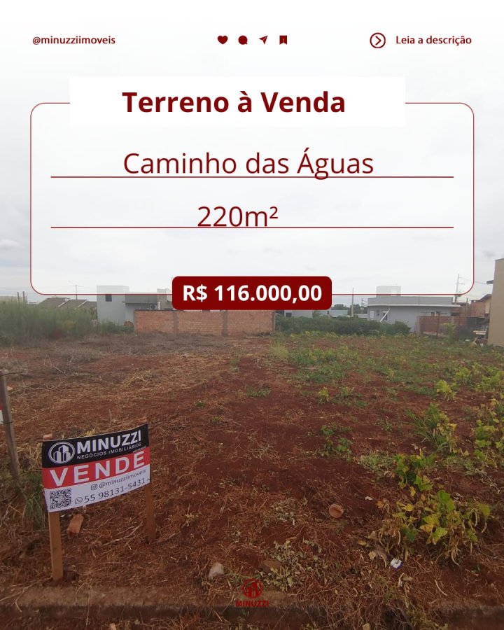 Terreno á Venda - Caminho das Águas