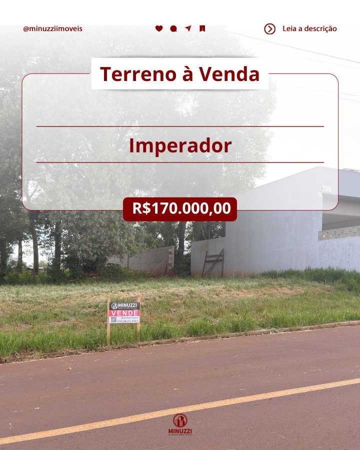 Terreno à Venda - Imperador (São Francisco)