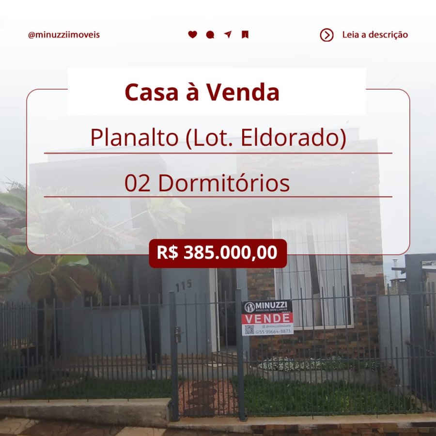 Casa à Venda - Lot. Eldorado (Planalto)