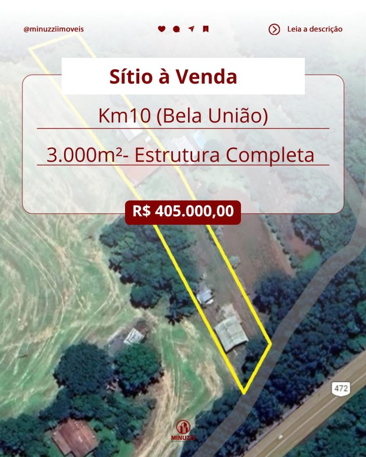 Sítio à Venda- KM10 (Bela União)