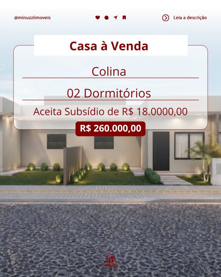 Casa Geminada à Venda- Colina