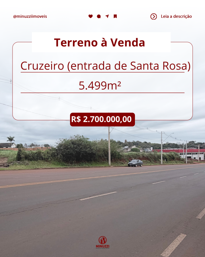 Terreno à Venda - Cruzeiro