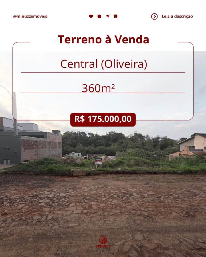 Terreno à Venda- Central (Oliveira)
