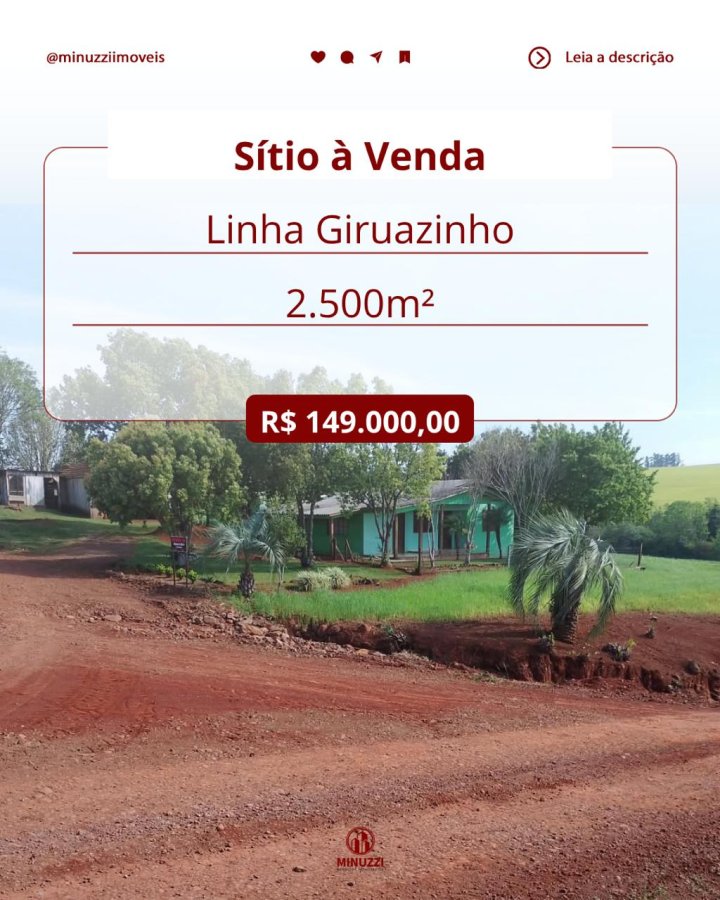 Sítio à Venda - Linha Giruazinho