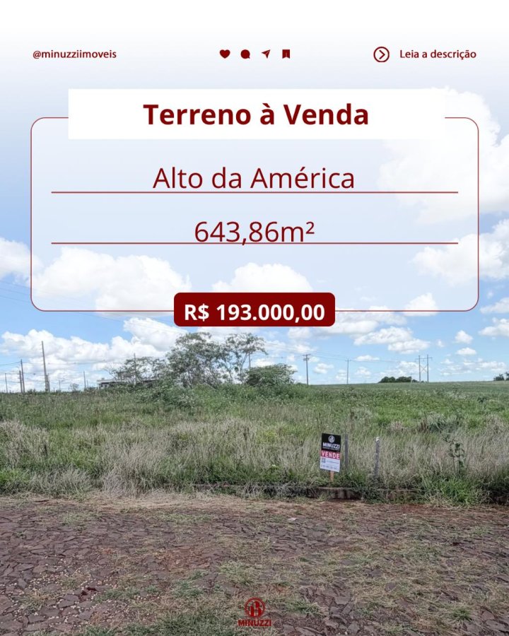 Terreno à Venda - Alto da América